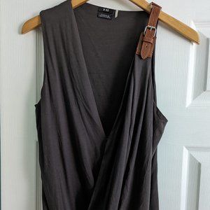 9/15 Leather Strap Sleeveless Top